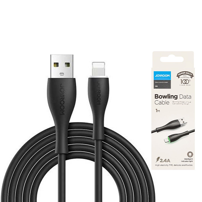 JOYROOM S-1030M8 LIGHTNING DATA CABLE 1M BLACK