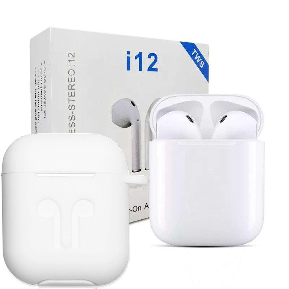 TWIN I12 With CASE Sensors Touch And Window Wireless Earphone V5.0