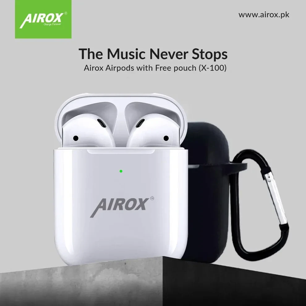 Airox 100 Airpods 5.0 Super Bass With Longer Play Time || Best Airpods in Pakistan