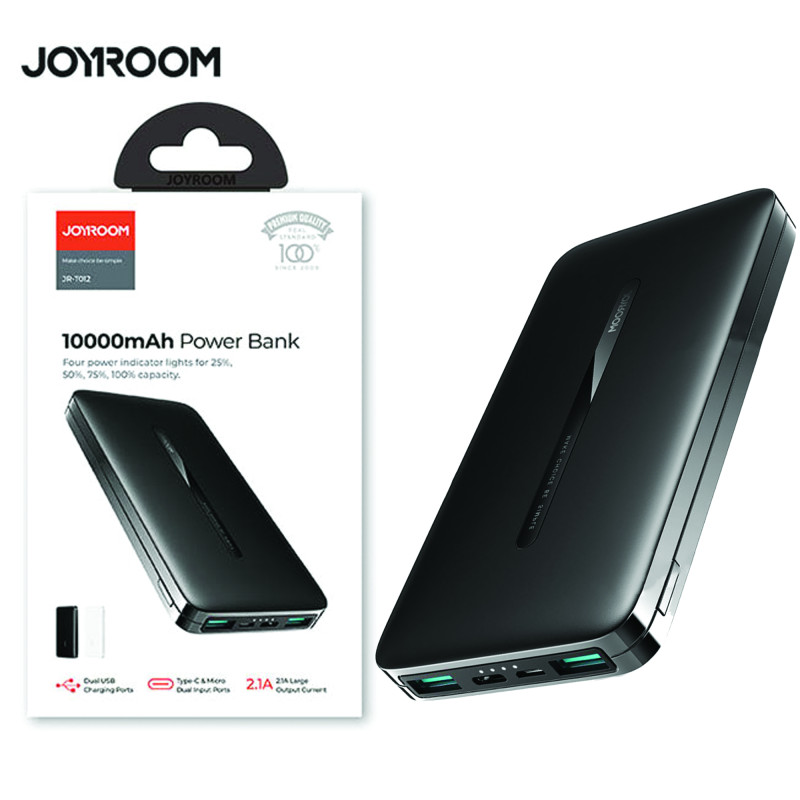 JOYROOM JR-T012 POWRE BANK 10000MAH FINISHED MACHINE MUSIC HALL TOP STAR MOBILE BLACK