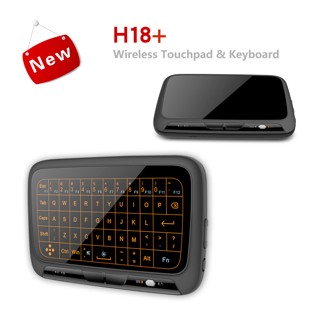 H18+ 2.4GHZ WIRELESS KEYBOARD FULL TOUCHPAD BACKLIGHT KEYBOARD