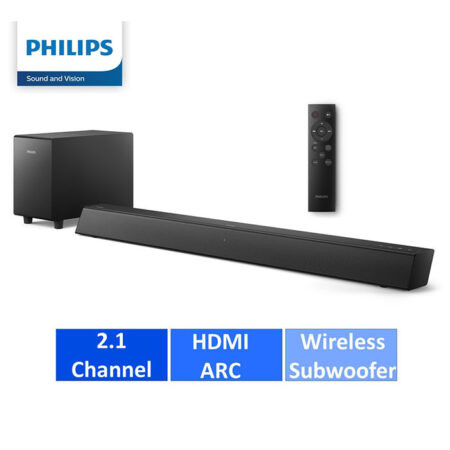 Philips Wireless Subwoofer Sound Bar TAB5305/98 2.1-CH